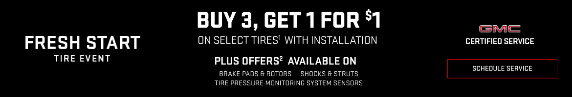 Buy 3, get 1 for $1 on select tire with installation